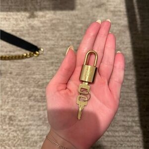 Gold Padlock and Key Set